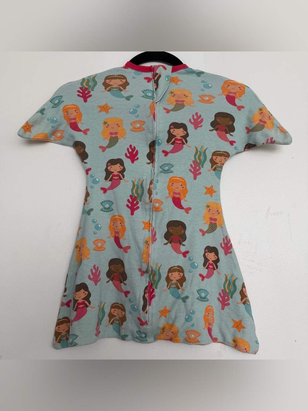 Sleeping Baby Zipadee Zip Swaddle Mermaids Size Small 4-8M